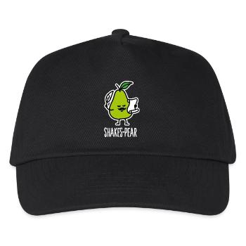 Shakes-Pear, Funny Shakespeare Pun Pear - Kids’ Baseball Cap - black - Front