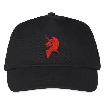 Red Gothic Unicorn - Kids’ Baseball Cap - black - Front