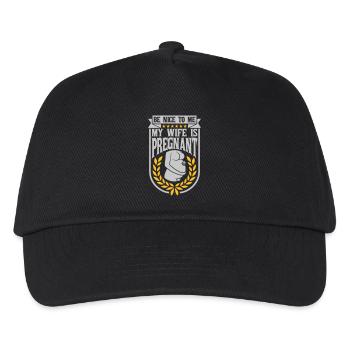 ma femme est enceinte - Casquette de baseball Enfant - noir - Devant