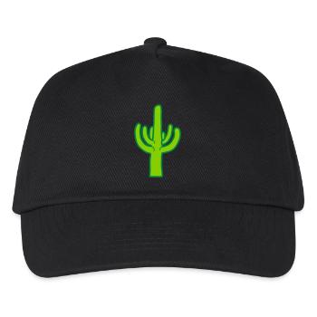 Desert Cactus Silhouette Plant - Kids’ Baseball Cap - black - Front