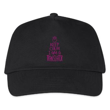 Keep Calm Translator Cool Translator Gift - Kids’ Baseball Cap - black - Front