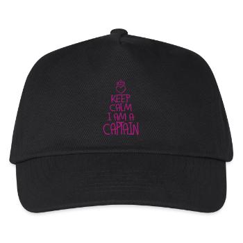 Keep Calm Captain Cool Captain Gift - Kids’ Baseball Cap - black - Front