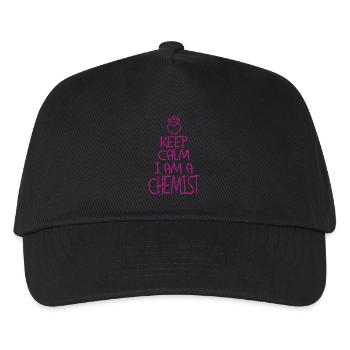 Keep Calm Chemiker cool Chemiker Geschenk - Kinder Basecap - Schwarz - Vorne