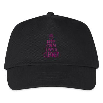 Keep Calm Cleaner - Kids’ Baseball Cap - black - Front