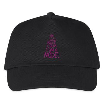 Keep Calm Model cadeau de modèle cool - Casquette de baseball Enfant - noir - Devant