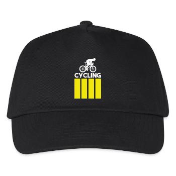 Cycling - Modern - Kinder Basecap - Schwarz - Vorne