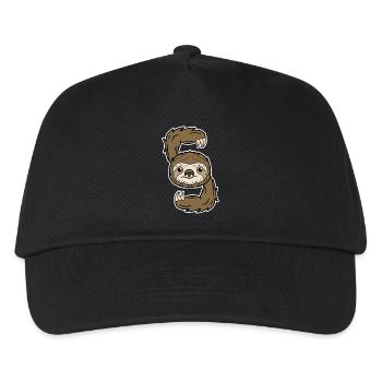 mammal animal sloth jungle dweller jungle dweller - Kids’ Baseball Cap - black - Front