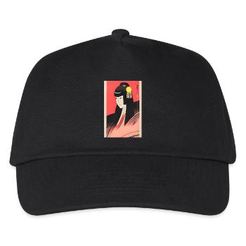 Geisha 10 - Kinder Basecap - Schwarz - Vorne
