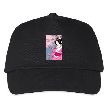 Geisha 3 - Kinder Basecap - Schwarz - Vorne