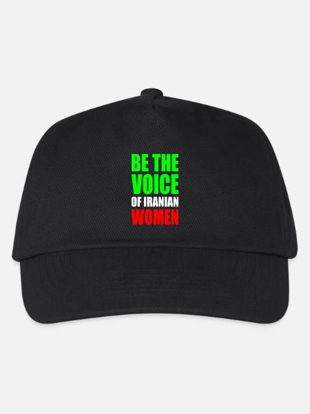 Be the voice of iranian women iran - Kinder Basecap - Schwarz