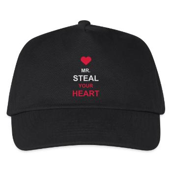 Mr steal your heart - Kids’ Baseball Cap - black - Front