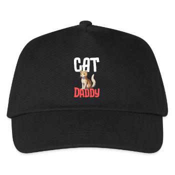 Chat Daddy: typographie robuste - Casquette de baseball Enfant - noir - Devant