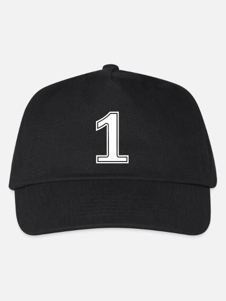 1 - Kinder Basecap - Schwarz
