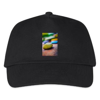 Pierres colorées - Casquette de baseball Enfant - noir - Devant