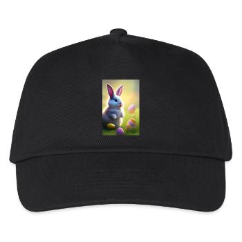 Easter Bunny with Easter Eggs - Kids’ Baseball Cap - black - Front