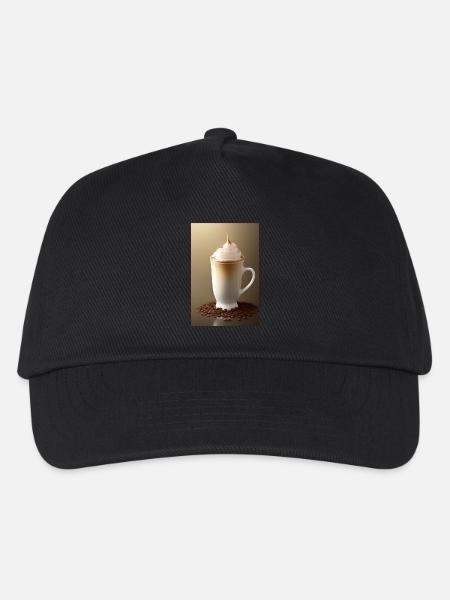 Kaffee, Kaffeebohnen - Kinder Basecap - Schwarz