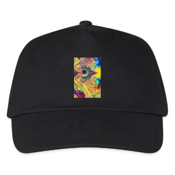 Abstrakte Kunst - Kinder Basecap - Schwarz - Vorne