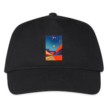 Abstrakte Kunst - Kinder Basecap - Schwarz - Vorne