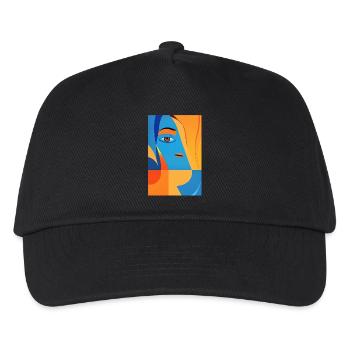Abstrakte Kunst - Kinder Basecap - Schwarz - Vorne