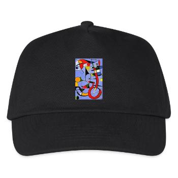 Abstrakte Kunst - Kinder Basecap - Schwarz - Vorne