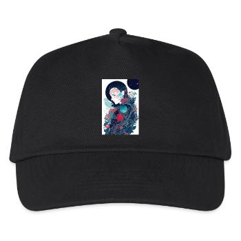 Geisha - Kinder Basecap - Schwarz - Vorne