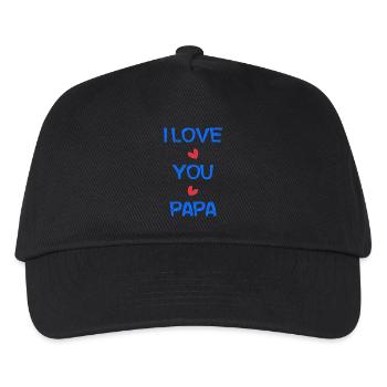 HAPPY BIRTHDAY DAD. DAD. FATHER's DAY. I LOVE YOU - Kids’ Baseball Cap - black - Front