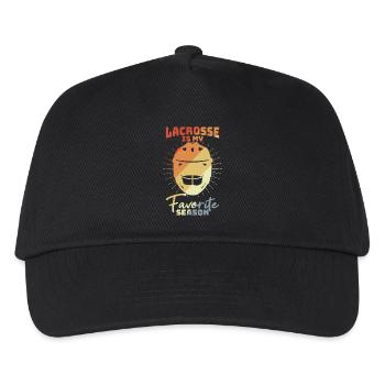 Lacrosse Motivation - Kinder Basecap - Schwarz - Vorne