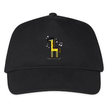GiraffeSkateboard - Kinder Basecap - Schwarz - Vorne