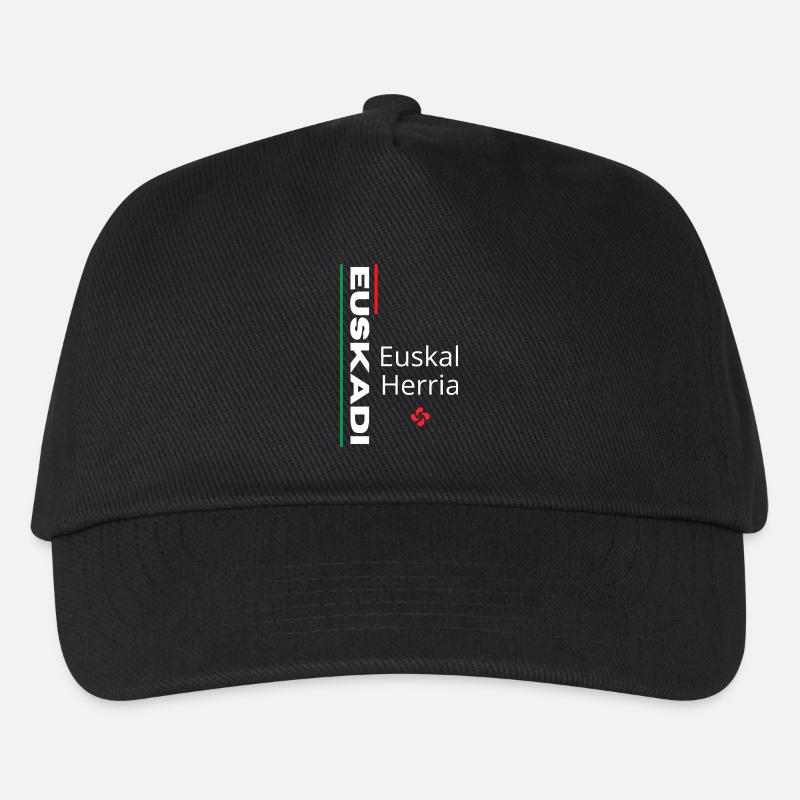 Lebendiges Euskal Herria-Muster - Kinder Basecap - Schwarz