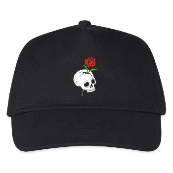 The skull and the rose - Kids’ Baseball Cap - black - Front