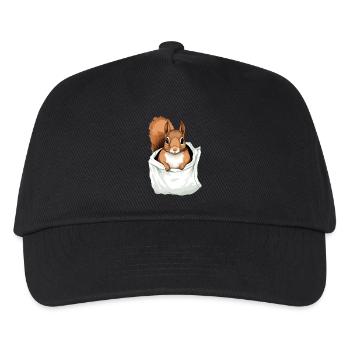 Boog das Eichhörnchen - Kinder Basecap - Schwarz - Vorne