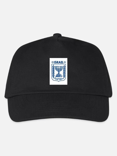 Israel logo Wappen - Kinder Basecap - Schwarz
