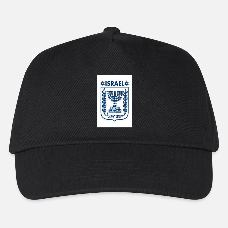 Israel logo Wappen - Kinder Basecap - Schwarz
