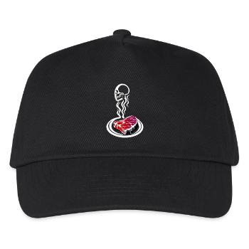 Reduced meat consumption | Protection of animals - Kids’ Baseball Cap - black - Front