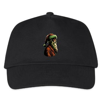 Weihnachtsmann Darsteller | Nikolaus Schauspieler - Kinder Basecap - Schwarz - Vorne