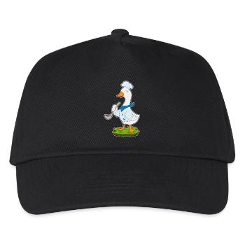 Cuisson du canard Cuillère à cuillère - Casquette de baseball Enfant - noir - Devant