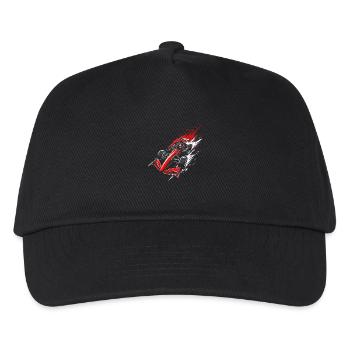 Formel-Rennwagen | High-Speed-Racing-Artwork - Kinder Basecap - Schwarz - Vorne