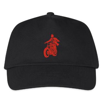 Der rote Biker aus der Hölle - Kinder Basecap - Schwarz - Vorne