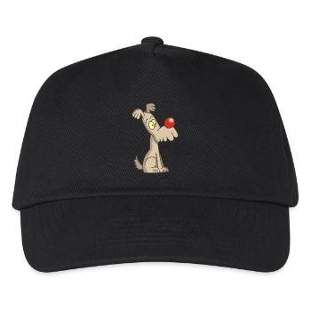 Lustiger und niedlicher Hund - Kinder Basecap - Schwarz - Vorne