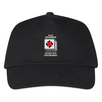 ALL TOGETHER AGAINST FASCISM - Kids’ Baseball Cap - black - Front