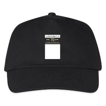 Gästebuch 70.Geburtstag Unterschrift T-shirt - Kinder Basecap - Schwarz - Vorne
