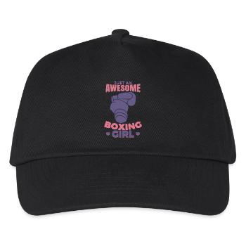 Boxerin - Kinder Basecap - Schwarz - Vorne