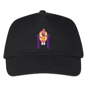 Hotdog Bodybuilders Pull-ups Bodybuilding - Kids’ Baseball Cap - black - Front