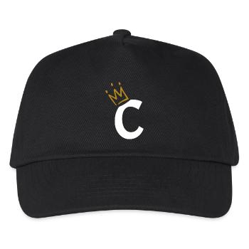 Buchstabe C - Anfangsbuchstabe C - Kinder Basecap - Schwarz - Vorne