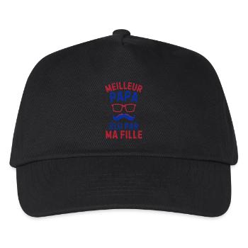Meilleur Papa élu par ma fille - Casquette de baseball Enfant - noir - Devant