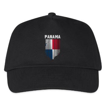 Panamaische Flagge, panamaischer Stolz - Kinder Basecap - Schwarz - Vorne
