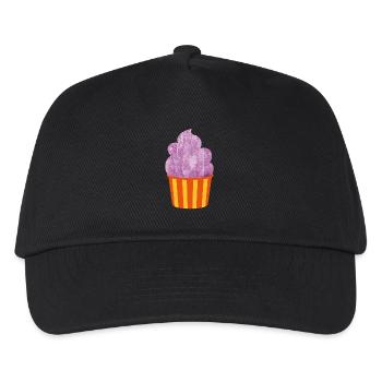 Cream Cream Mug Strips Purple Summer Cream - Kids’ Baseball Cap - black - Front