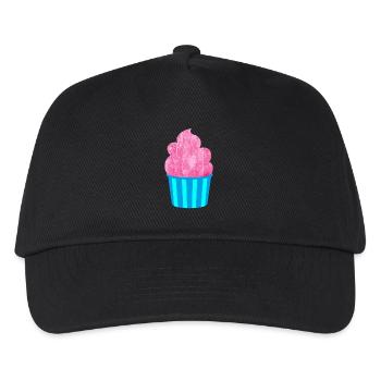 Cream Mug Strips Pink Summer Cream - Kids’ Baseball Cap - black - Front
