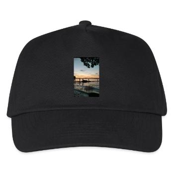 Sonnenuntergang - Kinder Basecap - Schwarz - Vorne