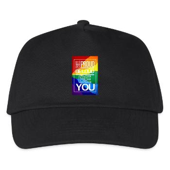 Be Proud Be Loud Be YOU - Kinder Basecap - Schwarz - Vorne
